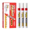 Bolígrafo de Pintura Industrial Baoke Mp680 Impermeable y que no se Desvanece Marcador de Pintura para Coche Bolígrafo de Firma Blanco Dorado