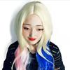Peluca de Película Escuadrón Suicida Harley Quinn Cosplay Anime Estilo Degradado Cabello Rizado