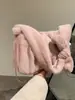 Bolsa de Felpa Yuezi Modelo Primavera 2026 Estilo Coreano Bolso de Hombro Moderno y Elegante Bolso de Mano Bolso de Axila de Alta Gama