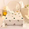 Ins pieza única algodón lavado estampado producto individual sábana de cama cepillado dormitorio de estudiante algodón aloe sábana individual doble al por mayor