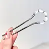 Grampo de Cabelo Vintage para Mulheres, Grampo de Cabelo Metálico de Alta Qualidade em Forma de U com Peônia, Grampo Sofisticado de Nicho, Acessório de Cabelo Estilo Antigo Venda por Atacado