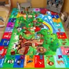 Alfombra de Mapa de Tráfico Infantil Transfronterizo Dibujos Animados Alfombra para Gatear Sala de Estar del Hogar Jardín de Infancia Educación Temprana Alfombra de Juego