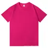 Camiseta de algodón 100% de 220g con logo estampado, cuello redondo, color liso, corte holgado, adecuada para publicidad, eventos culturales y como ropa de trabajo; de manga corta