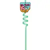 Nuevas Pajitas de Colores Transfronterizas de 67 Piezas con Forma Creativa de Espiral, Tubos Flexibles de Mascota, Seis o Siete Pajitas con Pegatinas Decorativas Personalizadas