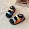 Sandalias Infantiles, Sandalias Romanas de Comercio Exterior para Niñas, Calzado de Verano para Exteriores, Nuevo Modelo 2026, Sandalias Coloridas Chic de Suela Gruesa