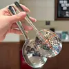 Colheres de servir em aço inoxidável 304, cor dourada, tamanho grande, adequadas para uso doméstico, colheres de servir grandes, colheres de sopa, colheres perfuradas e colheres comunitárias para uso em hotel