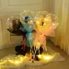 2025 novo balão de onda de celebridade da internet atacado barraca de mercado noturno balão transparente luminoso para empurrar brinquedos atacado