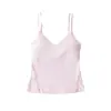 Alça de Ombro Fina Ajustável com Protetor Peitoral Feminino Slim Fit Costas Bonitas Colete Esportivo de Yoga Primavera e Verão Roupa Íntima Roupa Externa Top Slim