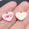 60 Pingente de Urso Rosa Dia dos Namorados Amor Gota de Óleo Desenho Animado Chocolate Liga de Zinco Acessórios para Joias DIY