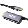 Adaptador USB-C a HDMI con fuente de alimentación 4K HD para pantalla de teléfono móvil, portátil, consola de juegos Switch