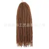 Pelucas Europeas y Americanas Transfronterizas Rastas de Oruga Grande Rasgadas a Mano Extensiones de Cabello Trenzas Marley Cabello de Fibra Química Cabello para Crochet