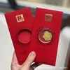 Oro Puro 999 Princesa, ¡Por Favor Hazte Rica! Nuevo Estilo Sobre Rojo Pegatina para Teléfono Regalo para Reunión Anual de la Empresa Contrato