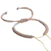 Pulseira de Contas Usável de Fio de Algodão Enrolado à Mão DIY Cinnabar Cera de Abelha Ouro e Prata Corda de Pulseira Corda Trançada Nó Vajra de Xizang