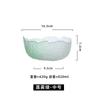 Prato de Frutas Criativo Japonês Tigela de Salada Transparente Borda Dourada Lótus Azul Névoa Simples Casa Hotel Tigela de Prato Frio Conjunto Lavador de Chá