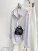 Roupas Populares da Amazon para Comércio Exterior Europeu e Americano, Tops Listrados, Camisas Casuais Soltas de Manga Longa com Listras