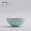 Juego de Platos y Tazones para Uso Doméstico, Vajilla Simple Azul Sombra de Jingdezhen con Tazones y Platos de Cerámica Azul Esmaltado Pintado en Oro, Porcelana de Jingdezhen