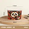 Tigela de Papel Descartável, Redonda, Espessada, Tigela para Lanche para Levar, Marmita de Grau Alimentício para Uso em Barracas, Personalizável para Uso Doméstico e Comercial, Tigela de Arroz Estilo Chinês