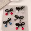 Nuevo Pasador Retro de Corazón con Lazo para Niñas con Cabello Cortado, Pinza de Perla para Flequillo, Pasador, Dulce Accesorio para el Cabello de Pinza Lateral