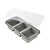 Contenedores de silicona transfronterizos para almacenamiento de alimentos, para uso doméstico, aptos para microondas, cajas para mantener la frescura, almacenamiento en refrigerador de cocina, contenedores de conservación herméticos