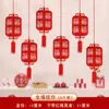 Decoración colgante para puerta de salón de bodas, diseño de farol con personajes alegres, engrosado, no tejido, estéreo, con personajes alegres, suministros para bodas