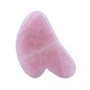Tabletas de Raspado de Cuarzo Rosa para Drenaje Facial, Tabla de Raspado en Forma de Corazón de Obsidiana Aventurina Verde, Suministro Directo del Fabricante