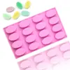 Molde de silicone para bolo Jane beauty spot 16 cavidades tridimensionais Oval Molde DIY para sabonete artesanal Molde criativo para chocolate