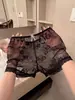Gardenia Branca Frio Leve ~ Calcinha de Renda Sexy Feminina Cintura Média Pura Tentação Calças Base Boxer Feminina Verão