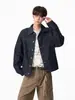 Jaqueta Jeans Turquesa High Street Americana Masculina Outono Marca Tendência Retro Versátil Solta Casual Curta