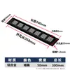 Orificio de Ventilación Disipación de Calor Negro Plateado Gabinete para Zapatos Rectangular Malla Transpirable Gabinete de Ventilación Armario de Vestir Aleación de Aluminio Malla Transpirable