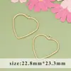 Chapado en oro real de 18 quilates con anillo colgante geométrico redondo gota de agua triángulo colgante para pendientes hechos a mano DIY accesorios colgantes