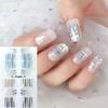 FF Stereo Waterproof Non-Baking Nail Polish Film Full Sticker Simple Wind Nail Sticker Film Paper para primavera, verão, outono e inverno Nail Sticker Film Paper