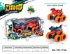 Juguete de motocicleta de dinosaurio para niños transfronterizo, de fricción, todoterreno de simulación, dinosaurio de cuatro ruedas, de fricción, para niños