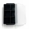 Producto popular transfronterizo: Molde de Hielo de Verano para Bebidas de Whiskey de Grado Alimenticio, Fácil de Desmoldar, Congelable y Reutilizable, Bandeja de Hielo de Silicona de 6 Cavidades