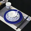 Juego de mesa de hotel chino, vajilla de cerámica, plato de tres piezas, cuchara, taza, palillos, taza, restaurante, club, traje de restaurante