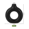 Nuevo Jarrón de Flores de Plástico Estilo Chino, Jarrón Decorativo de Cerámica de Imitación, Maceta para Flor de Tallo Único, Adorno Artificial con Forma de Rosquilla, Decoración del Hogar