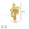 Pulsera Colgante Pequeño de Vaquero Occidental Collar Accesorios de Joyería DIY Pintura al Óleo Caballo Sombrero Cabeza de Toro Botas Colgante de Gato