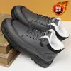 Botas de Nieve Transfronterizas Estilo Nuevo Cómodas Ligeras Forradas de Felpa Engrosadas Bloqueo de Temperatura Zapatos Deportivos Casuales para Hombre Zapatos Gruesos de Suela para Hombre