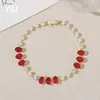 Pulseira Zircônia Redonda Oval Estilo Palácio Retrô, Luxo Leve, Alto Padrão, Moda e Exquisiteza em Aço Inoxidável para Mulheres