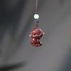 Doce Colgantes de Palo de Rosa del Zodiaco Cadena para Teléfono Móvil del Zodiaco Rata Tigre Conejo Dragón Mono Cerdo Accesorios de Madera Accesorios Colgante Llavero