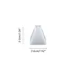 Molde de silicone pirâmide bestseller transfronteiriço DIY resina cristal flor seca espécime ornamento pirâmide molde atacado