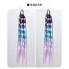Hongxiu Selecciona Cuidadosamente Peluca de Cola de Caballo de Trenza Sucia Hecha a Mano de Tres Hebras con Giro de Burbuja Degradado Colorido y a la Moda para Estilo Hip-Hop de Mujer