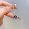 [Acero de Titanio] Cielo Estrellado Galaxia Estrella Luz Lujo Magnífico Collar Completo de Diamantes Cadena para Clavícula Fácil de Combinar Cadena de Acero de Titanio para Mujer