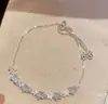 Romántico en su Máxima ExpresiónPulsera Brillante de Diamantes de Colores Estrellados de Ensueño, Estilo Coreano, Suave y Elegante, Accesorio de Moda Versátil para el Viaje Diario