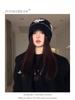 Gorro Tejido de Estilo Étnico Retro para Mujer, Gorro de Lana para Otoño e Invierno, Circunferencia de Cabeza Grande, Cara Pequeña, Atmósfera Pequeña, Gorro de Pescador Cálido