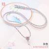 Cordão Tingido Flor de Pessegueiro Tecido à Mão Jade Dourado Pei Jade Hetian Pingente de Jade Cordão Corda de Colar Pequena Fresca