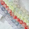 Venta al por mayor Bola de Flor de Vidrio de 14 mm Cuentas de Transferencia de Cristal Imitación Cuentas Sueltas de Vidrio Material para Pulsera Collar Hecho a Mano DIY