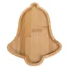 Bandeja de Caramelos de Madera Venta al por Mayor Transfronteriza Forma Linda de Árbol de Navidad Bocadillos Bandeja de Frutas Secas Bandeja Decorativa para Fiesta de Navidad