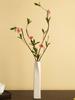 Jarrón de cerámica blanca pura Jingdezhen, florero pequeño y sencillo chino, adorno moderno para arreglos florales, decoración de escritorio para el hogar, joyería para salón de té.