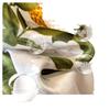 Bufanda de Seda Blanca Estilo Floral Camelia, Bufanda Cuadrada Grande 90X90 para Mujer de Primavera y Otoño, Nuevo Modelo 2026, Chal Bufanda de Seda de Morera