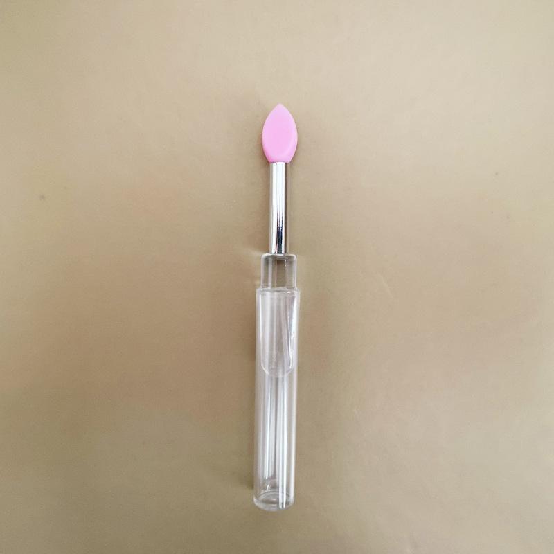 2014透明带盖短柄粉色